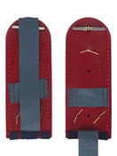 Погоны ФСИН на куртку ПЛАСТИК, звание Подполковник 14х5,5см