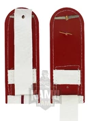 Погоны ФСИН на рубашку ПЛАСТИК цвет белый, звание Младший лейтенант 14х5,5см