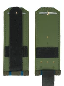 Погоны ВДВ, ВКС, ВВС на китель зеленые с фурнитурой звание Подполковник Пластик