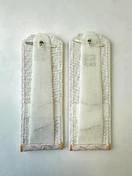 Погоны Таможенной службы белые картон звание Прапорщик