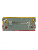 Планка форменная за ранения двойная цвет желтый и красный