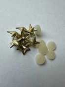 Звезды на погоны рифленые СССР 13мм цвет золотистый 100 шт.