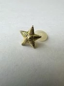 Звезды на погоны рифленые СССР 13мм цвет золотистый 100 шт.