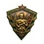 Сувенирный знак Отличный пограничник СССР, 1963 год №675(441) 3,5х4 см