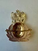 Офицерская кокарда ВМФ России (с квадратным гербом)