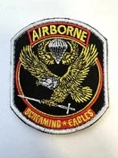 Шеврон ВДВ США дивизия Кричащие орлы вышитый на липучке
