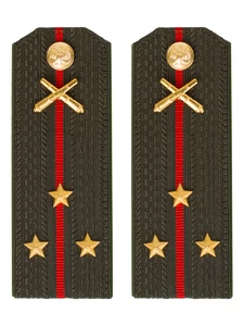 Погоны МО РВиА зеленые звание Старший Лейтенант ПЛАСТИК