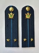 Погоны ФССП с фурнитурой звание Лейтенант картон 14х4,5см цвет темно-синий