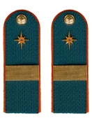 Погоны МЧС 14х5см ПЛАСТИК с фурнитурой звание Старший Сержант