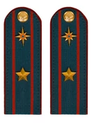 Погоны МЧС на куртку 14х5см картон (в сборе) укомплектованные с фурнитурой звание Майор