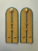 Погоны ФССП парадные золотые с фурнитурой звание Капитан Картон