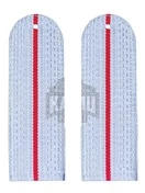 Погоны Полиции повседневные на рубашку 1 просвет галун 14х5см картон