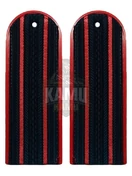 Погоны Полиции повседневные на куртку, два просвета галун, пластиковые 14х5см