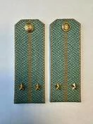 Погоны Таможенной службы на рубашку картон звание Лейтенант цвет олива