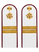 Погоны ФСИН на рубашку Младший сержант Картон цвет белый 14х5 см