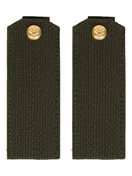 Погоны МО общевойсковые на китель зеленые звание Рядовой ПЛАСТИК