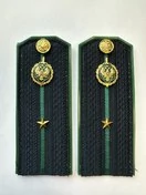 Погоны Пограничной службы ПС ФСБ в сборе на куртку Младший Лейтенант ПЛАСТИК