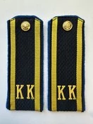 Погоны ФСБ, ФСО кадетские темно-синие КК 14 см картон в сборе с фурнитурой