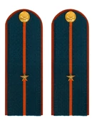 Погоны МЧС на Китель картон звание Младший Лейтенант 14см