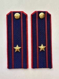 Погоны Следственный комитет темно-синие КАРТОН Звание Майор 14х5см
