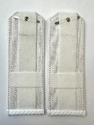 Погоны ВКС ВВС с фурнитурой белые Младший Лейтенант КАРТОН