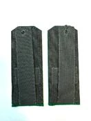 Погоны кадетские КК ПС, сукно (13 см) с фурнитурой цвет ЗЕЛЕНЫЙ