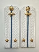 Погоны ВКС ВВС с фурнитурой белые Лейтенант КАРТОН