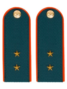 Погоны МЧС на китель ПЛАСТИК с фурнитурой звание Прапорщик