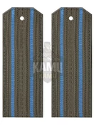 Погоны ВКО / ВДВ повседневные на куртку 2 просвета галун 14х5см пластик цвет олива