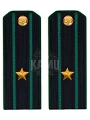 Погоны Пограничной службы ПС ФСБ в сборе картон на китель звание Майор 14х5,5см