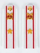 Погоны Полиция на рубашку белые ПЛАСТИК Звание Майор