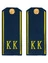 Погоны кадетские КК, сукно (12 см) с фурнитурой цвет Темно-синий