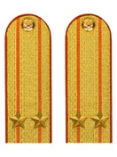 Погоны МЧС Подполковник Картон цвет золотой