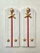 Погоны МО РВиА белые звание Лейтенант Картон