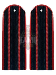 Погоны Полиции повседневные на куртку, два просвета галун, пластиковые 14х5см