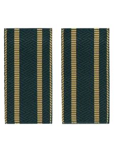 Фальш погоны Таможенной службы с 2 просветами цвет темно-зеленый