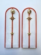 Погоны МЧС белые на рубашку Младший Лейтенант ПЛАСТИК