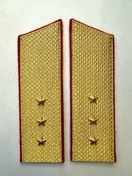 Погоны Общевойсковые парадные Старший Прапорщик Скос картон цвет золотой