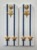 Погоны ВДВ с фурнитурой белые Подполковник КАРТОН