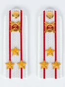 Погоны Полиции на рубашку белые ПЛАСТИК Звание Полковник