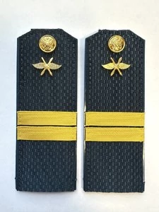 Погоны ВКС ВВС с фурнитурой темно-синие Младший Сержант ПЛАСТИК