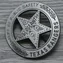 Значок рейнджера США Texas Rangers 4.5 см