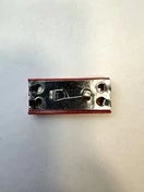 Планка форменная за легкое ранение двойная цвет красный