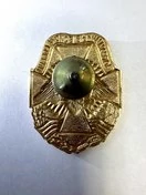 Знак нагрудный Пограничные войска (ПВ) России (крест с гербом)