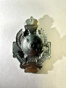 Знак нагрудный Кадеты России тип 3 серебристый с черной лентой