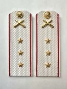 Погоны МО РВиА белые звание Старший Прапорщик Картон