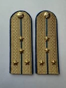 Погоны Юстиции золотые на китель Картон звание Капитан