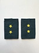 Фальш погоны МЧС с вышивкой 8х6см звание Прапорщик