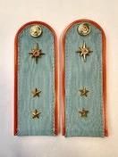 Погоны МЧС голубые на рубашку ПЛАСТИК Звание Прапорщик