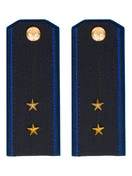 Погоны ФСБ на Китель синие картон звание Прапорщик